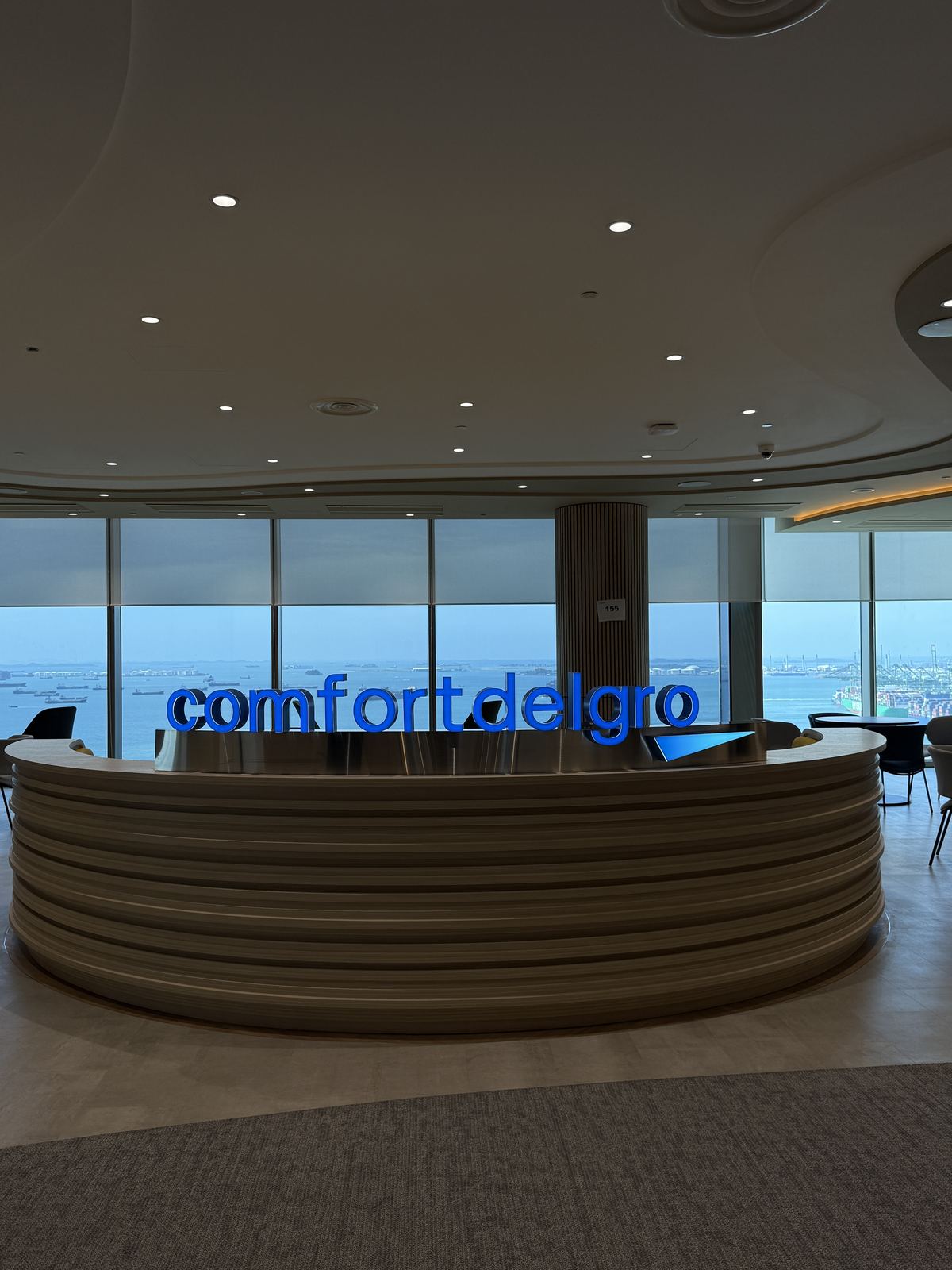 ComfortDelGro — reception lettering