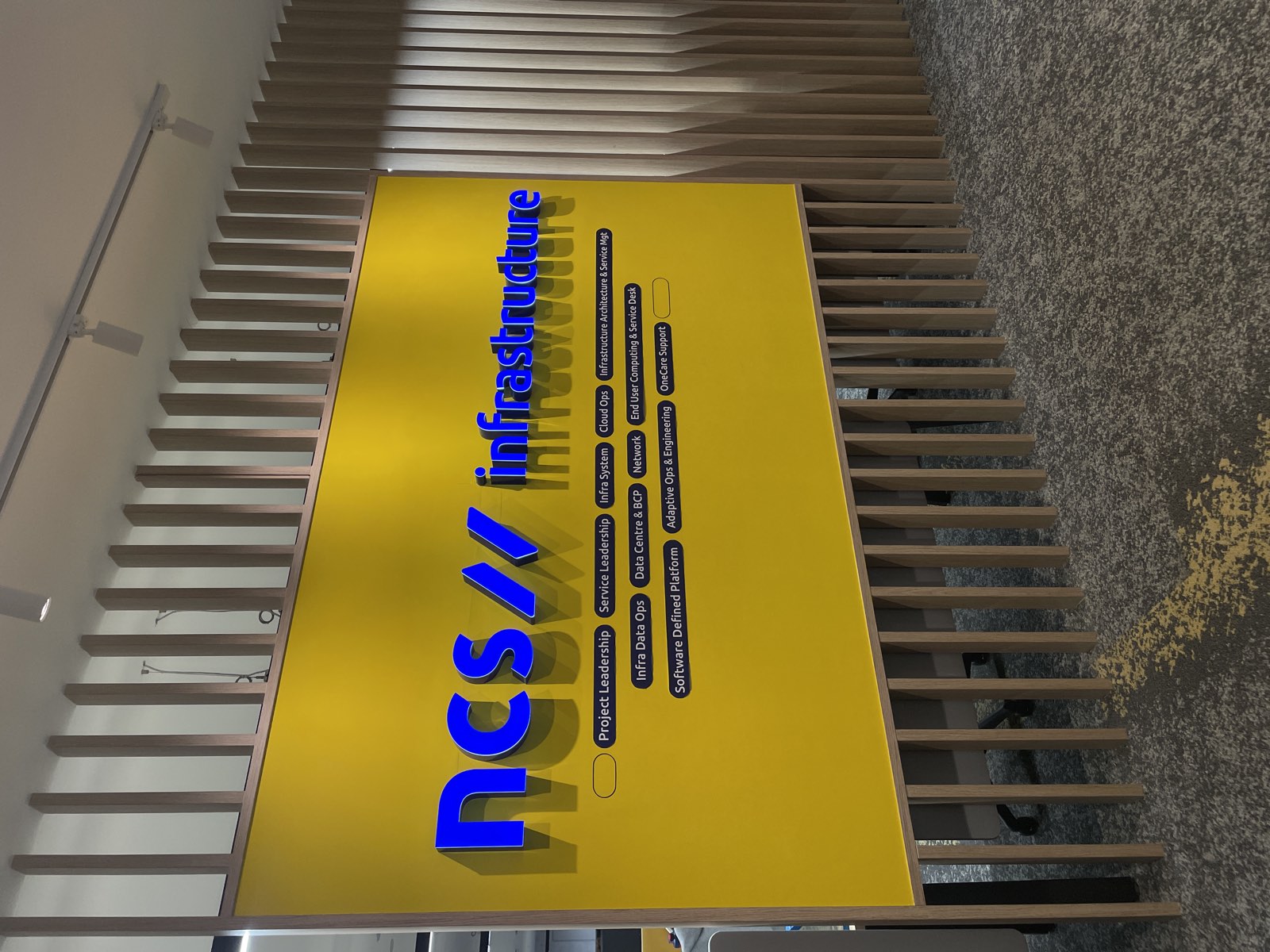 Front-lit letters — raised lettering