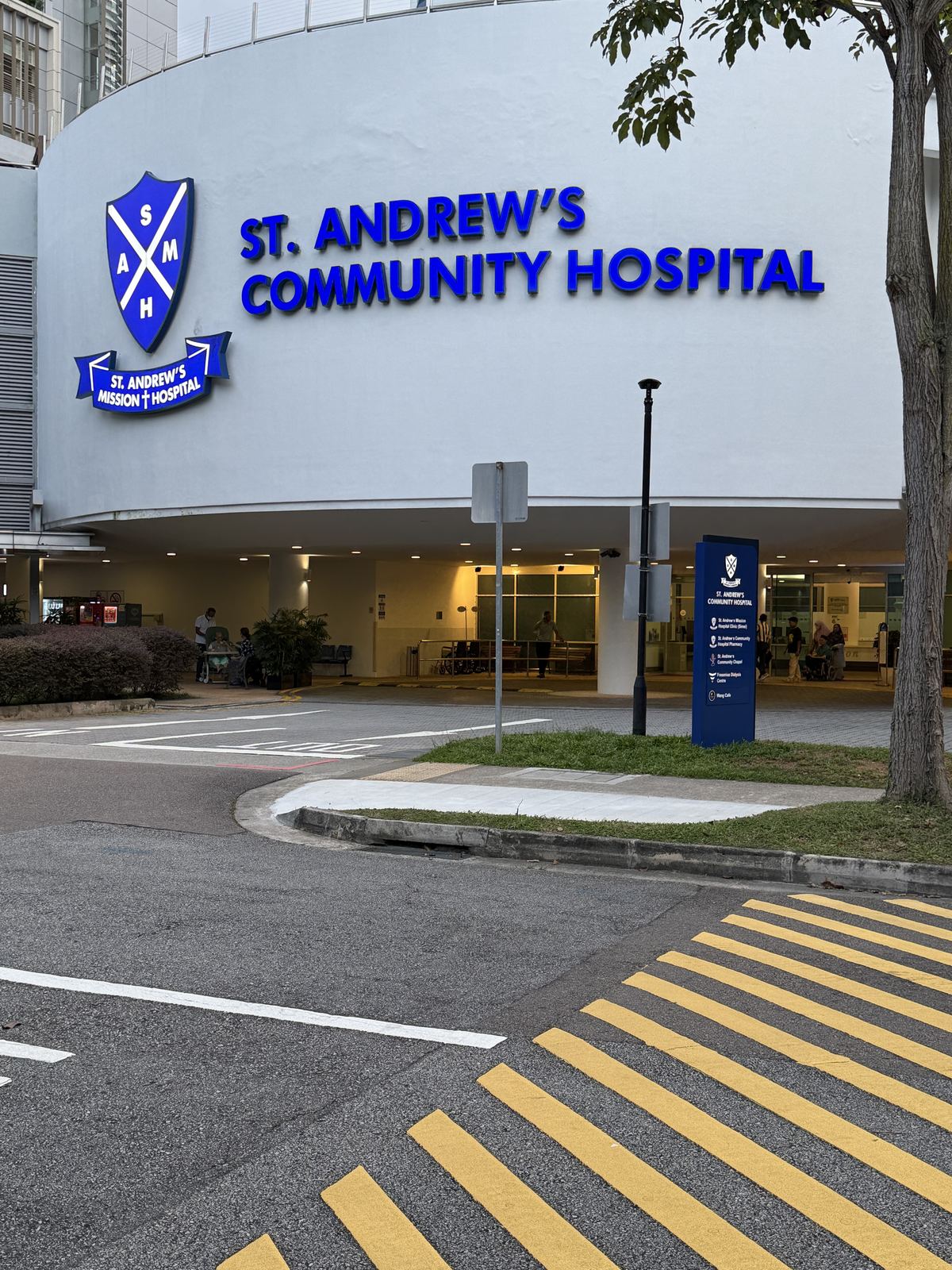 St. Andrew’s Community Hospital — building lettering & crest