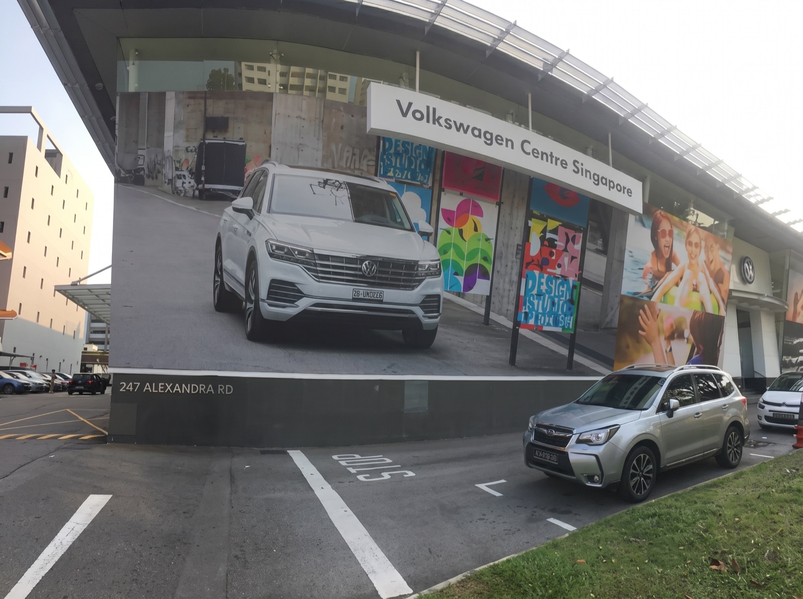 Volkswagen · Alexandra Road &mdash; printed hoarding · large format
