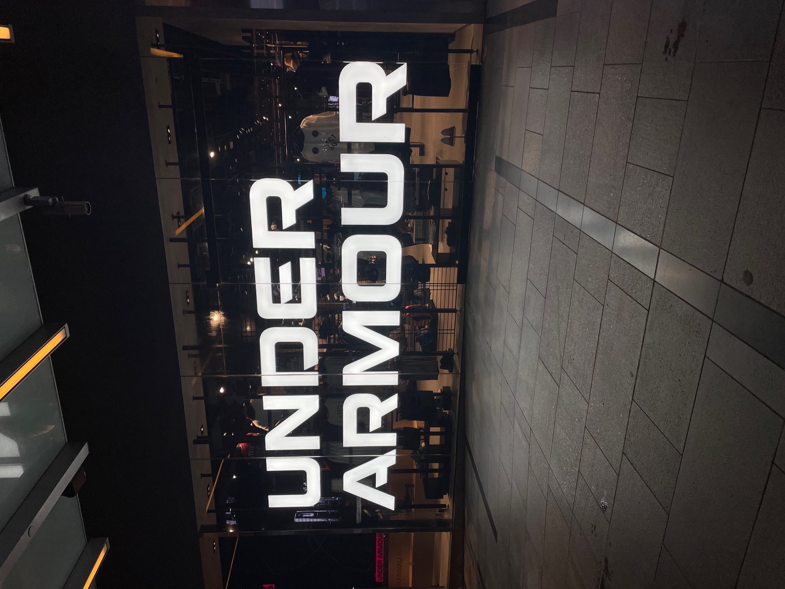Signage installation on site