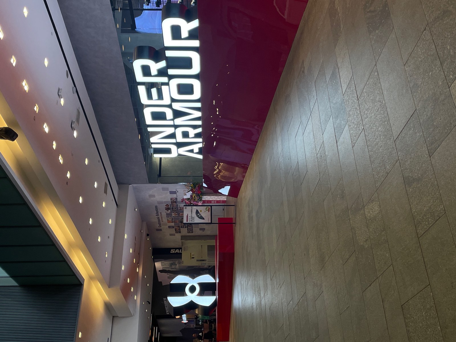 Under Armour &mdash; interior lettering · lit